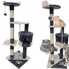  KATZE SCRATCRATOR TOWER HOUSE BÄLLE SEIL SPIELZEUG