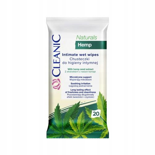  CLEANIC Naturals Hemp Intimhygienetücher 1 Packung – 20 Stk
