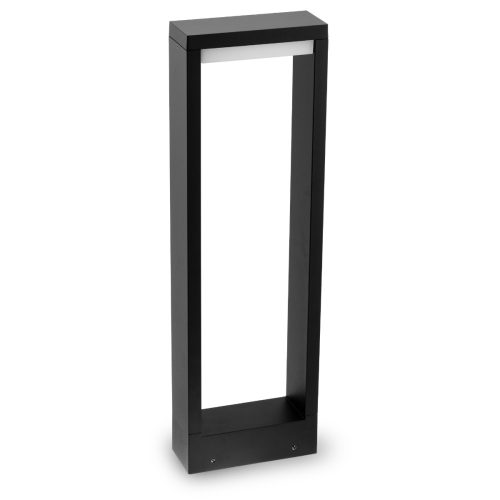  Rechteckiger Lichtmast Lumiled, integrierte LED-Quelle, 60 cm, schwarz