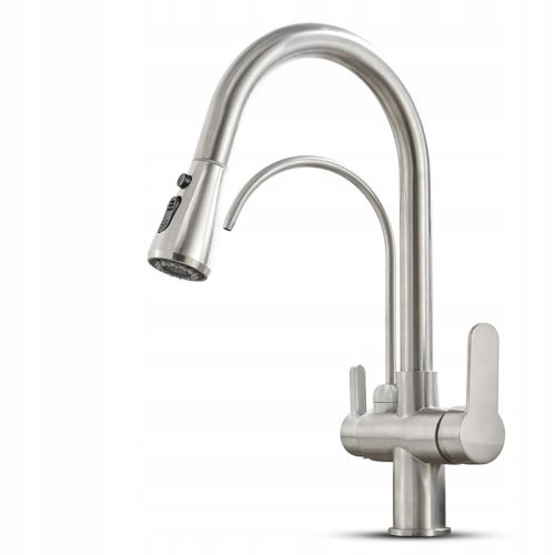 CHDE bodenstehender Küchenarmatur Retro Silber