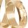  GOLDENE TRAURINGE BLUMEN - PAAR PR 585 6mm