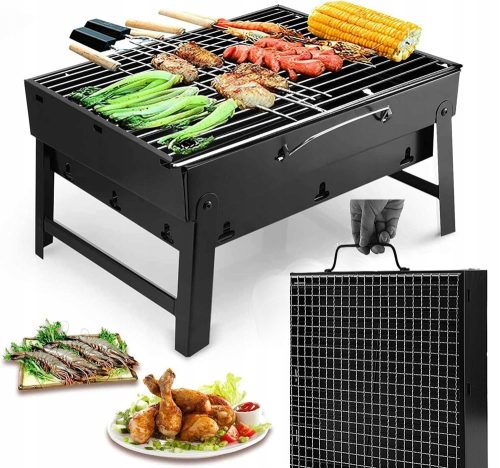 Holzkohlegrill - Pirecors Holzkohlegrill 35 x 35 cm