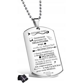    Hundemarke „Sohn“, sicheres Geschenk vom Vater, mit Gravur