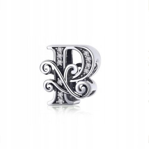  Charms für Armbänder aus 925er Silber, Buchstabe P