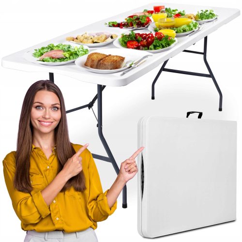 Tisch für Garten und Terrasse - Bali eHoker Tisch, weiß, 180 x 70 x 74,5 cm
