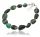  EINZIGARTIGES NATÜRLICHES EMERALD-SILBER-ARMBAND