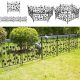 5x ZAUN GARTENZAUNKANTE METALLDEKORATION