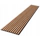 3D-Lamellen 10 Stk. auf Filz 270cm x 45cm EICHE