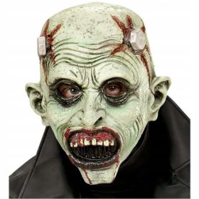  Widmann WI00392 Zombie-Gesichtsmaske aus Latex, Grüntöne