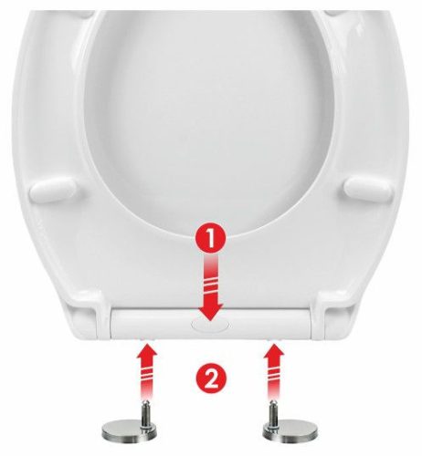 Stinnea Entera Toilettensitz, weißes Polypropylen