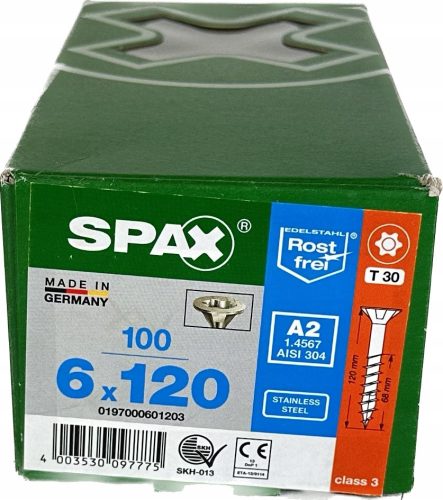 Spax-Holzschrauben 6 x 120 mm 100 Stk.