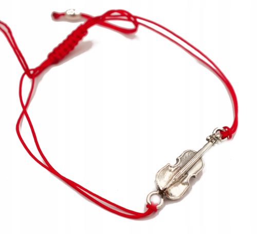  Zartes, modisches Silberarmband - kleine Geige