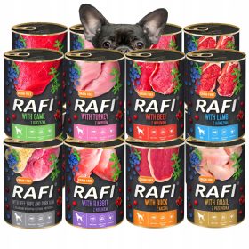    DOLINA NOTECI RAFI Hundefutter, Geschmacksmischung, 16 x 400 g