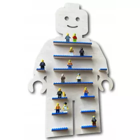  Regal für Figuren 60 cm, Figur, marineblaue Blöcke