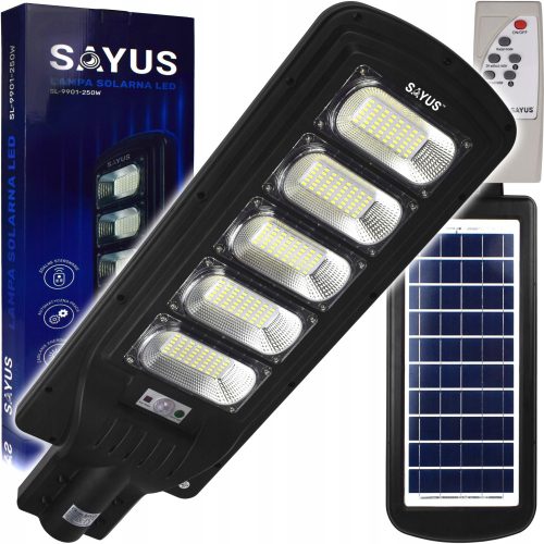  Sayus Straßenlaterne 1800 W 2400 lm batteriebetrieben, solarbetrieben