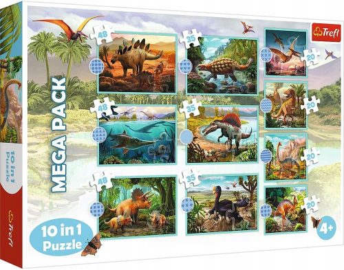  Trefl 10in1 Puzzle 329 Teile TREFL 10IN1 PUZZLE IN DER WELT DER DINOSAURIER 90390 TREFL