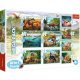  Trefl 10in1 Puzzle 329 Teile TREFL 10IN1 PUZZLE IN DER WELT DER DINOSAURIER 90390 TREFL