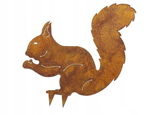  EICHHÖRNCHEN aus Metall, eine Gartendeko zum Stecken. ROST