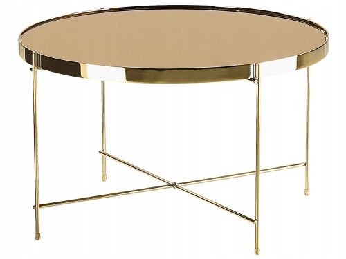  Beliani runder Couchtisch 63 x 63 x 38 cm gold