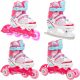  Inlineskates Rollschuhe 4in1 RAVEN Zoya 27-30 LED-Räder