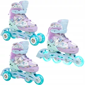  Rollschuhe 3in1 RAVEN Isla 27-30 LED-Räder