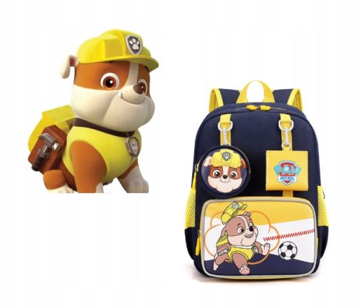 Kinder-Rucksack und Zubehör Set mit Rubble-Motiv aus Paw Patrol