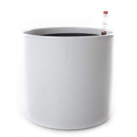    Hydrokultur-Blumentopf 23 cm x 23 x 21,5 cm Durchmesser 23 cm Keramik weiß