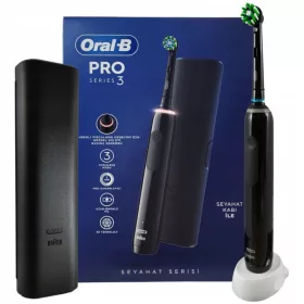    Oral-B Pro 3 – 3500 – Schwarze elektrische Zahnbürste mit Braun-Technologie