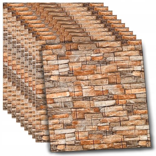 Selbstklebende 3D-Wandpaneele, Ziegelstein-Tapete Nr. 4