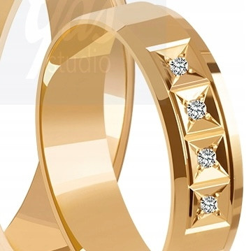  GOLDVERZIERTE RINGE PAAR 375 5 mm HIT FESTPREIS