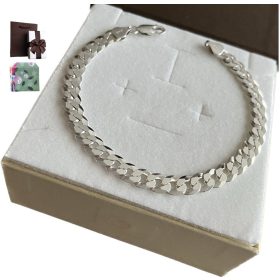  Herren-Silberarmband, 7 mm, 925er Silber