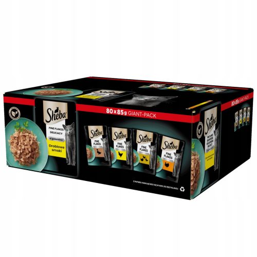  Sheba Nassfutter-Geschmacksmischung 6,8 kg