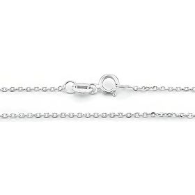    925er Silberkette, klassische Ankerbindung, 50 cm, Taufe, Heilige Kommunion