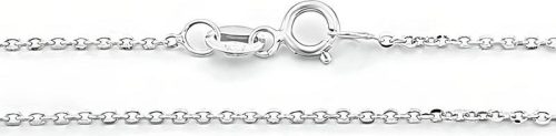  925er Silberkette, klassische Ankerbindung, 50 cm, Taufe, Heilige Kommunion
