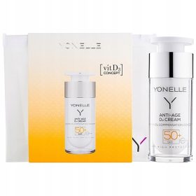    YONELLE feuchtigkeitsspendende Gesichtscreme Anti-Falten-Creme UV & D3 50 SPF Tag und Nacht 30 ml