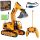 GROSSER FERNGESTEUERTER BAGGER MIT LED-FERNBELEUCHTUNG