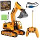  GROSSER FERNGESTEUERTER BAGGER MIT LED-FERNBELEUCHTUNG