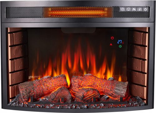 Einbaukamin mit Heizfunktion, elektrisch ArtiFlame schwarz 1600 W 66 x 47 x 28,7 cm