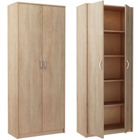    SCHUHE GARDEROBE, BÜRO BÜCHERREGAL Regal R005, SONOMA EICHE