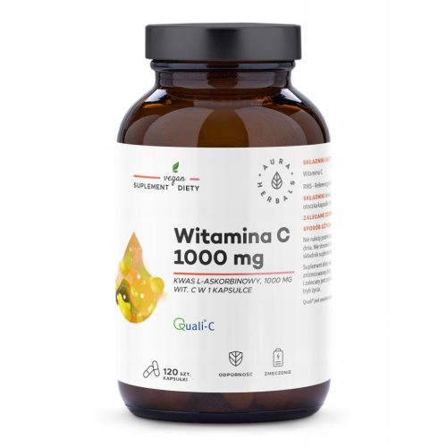 Vitamin C 1000 mg in veganen Kapseln von Aura Herbals, 120 Stück
