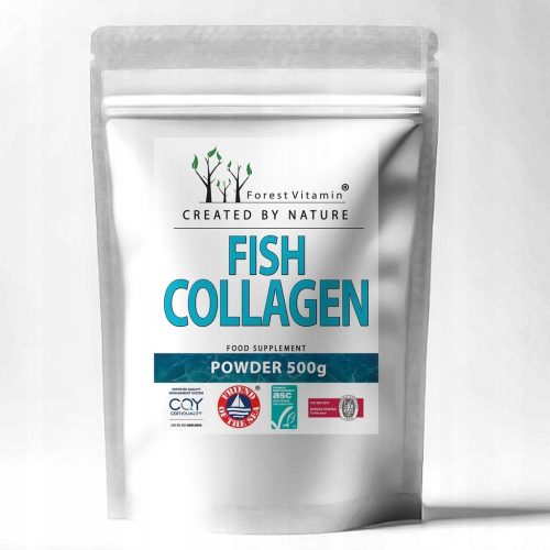Hydrolisierter Fischkollagen in Pulverform 500g - Für Haut, Gelenke und mehr