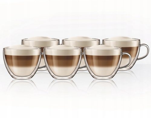 Gläser und Tassen AQUALOGIS Kaffee- und Teegläser 250 ml 6 Stk.