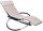Sonnenliegen und Garten und Terrasse Never Indoor SLOS04 Liege, Metall, Beige