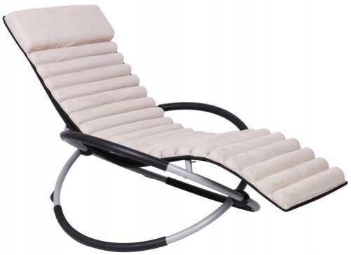 Sonnenliegen und Garten und Terrasse Never Indoor SLOS04 Liege, Metall, Beige