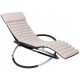 Sonnenliegen und Garten und Terrasse Never Indoor SLOS04 Liege, Metall, Beige