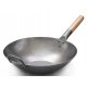 Original Craft Wok - Handgeschmiedeter Flachboden-Wok aus Karbonstahl