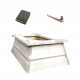 Grababdeckung/Grabrand/Kindergrabstein aus Holz 60x40 DNT