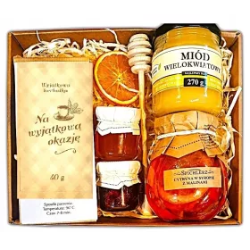  GESCHENKKORB GESCHENK ZUM JAHRESENDE, HONIG
