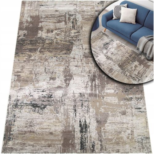 WEICHER TEPPICH LAILA 2498 FÜR HALLEY BRAUN GRAU DICK LOFT 160x230cm