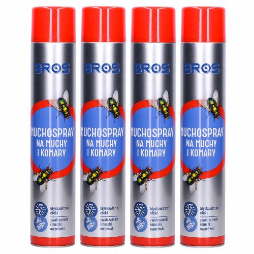 Insektenschutzmittel Aerosol gegen Mücken und Fliegen Bros 750 ml